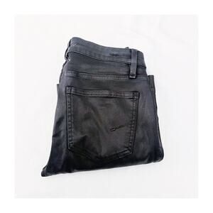 HABITUAL Denim Faux Leather Coated Bootcut Denim Jeans 27